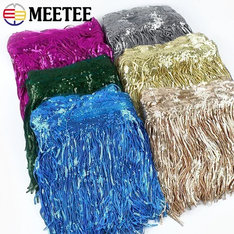 3/5Yards 20cm Sequin Tassel Fr - Fringe Ribbon Sewing ulasan dan harga