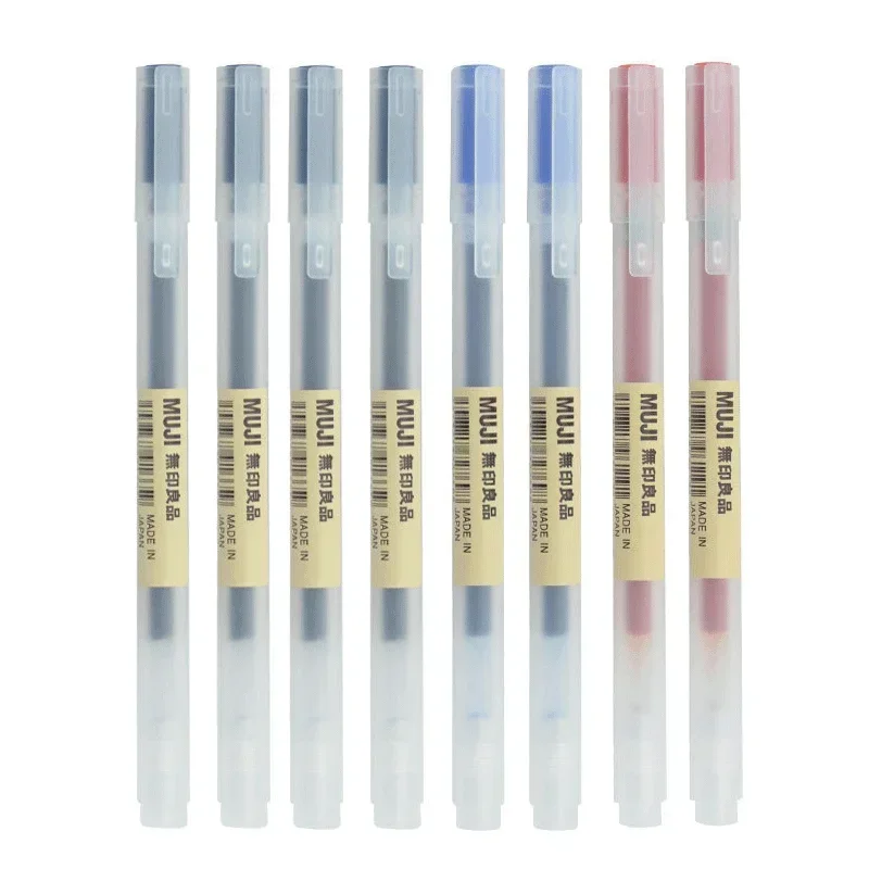 6/8Pcs/Set MUJIs Gel Pen Black - Muji Stationery Gel Pen ulasan dan harga
