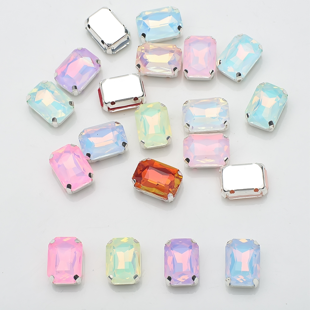 10 Pcs 10x14mm Sew On Rhinesto - Sew On Rhinestone ulasan dan harga
