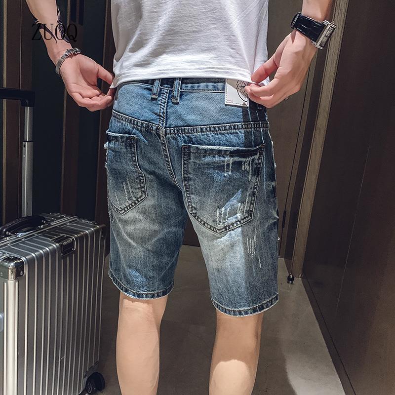Summer New Denim Shorts Men Vi - Embellish Knit ulasan dan harga