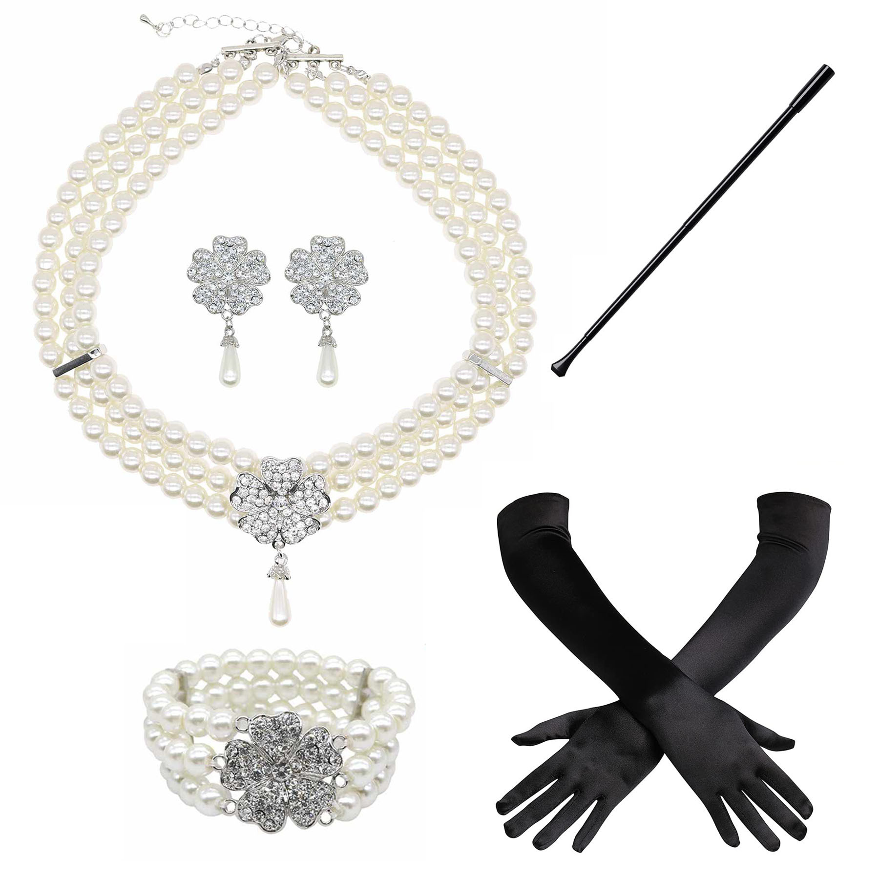 1920s1950s Imitation Pearl Nec - Pearl Trim Chain ulasan dan harga