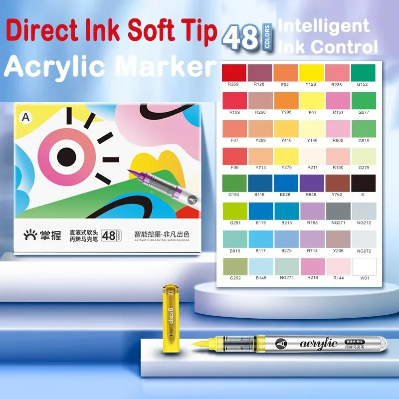 GRASP 120/1 Colors Marker Acry - Copic Marker Sketch ulasan dan harga