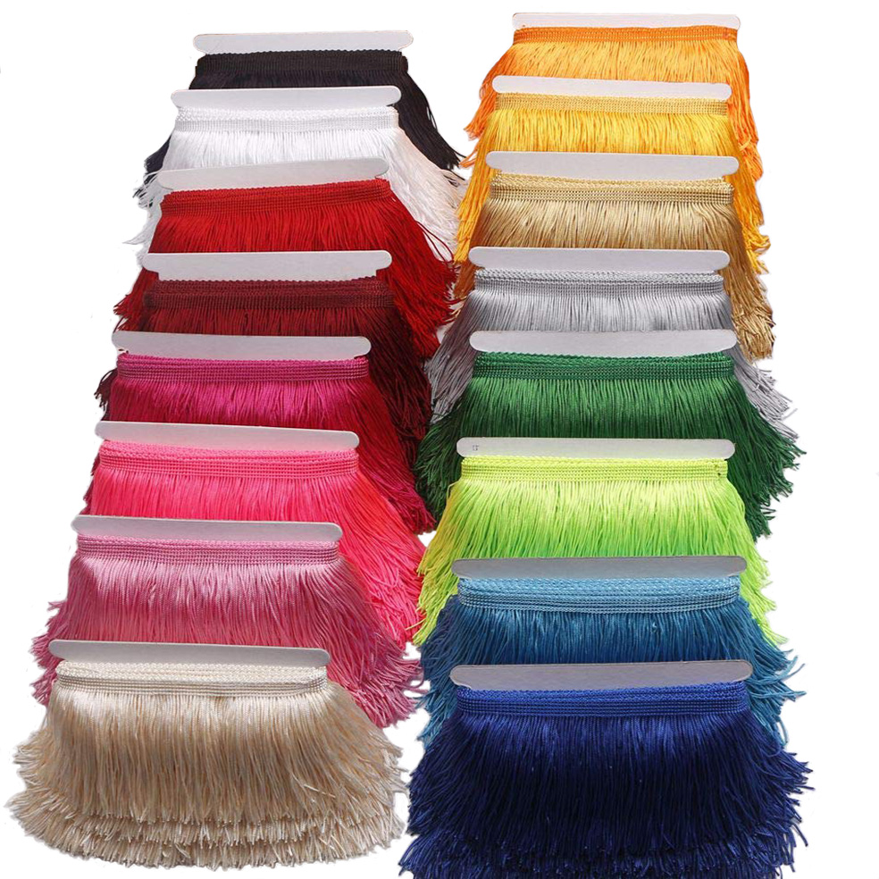 10 Yards 15cm Long Tassel Frin - Fringe Ribbon Sewing ulasan dan harga
