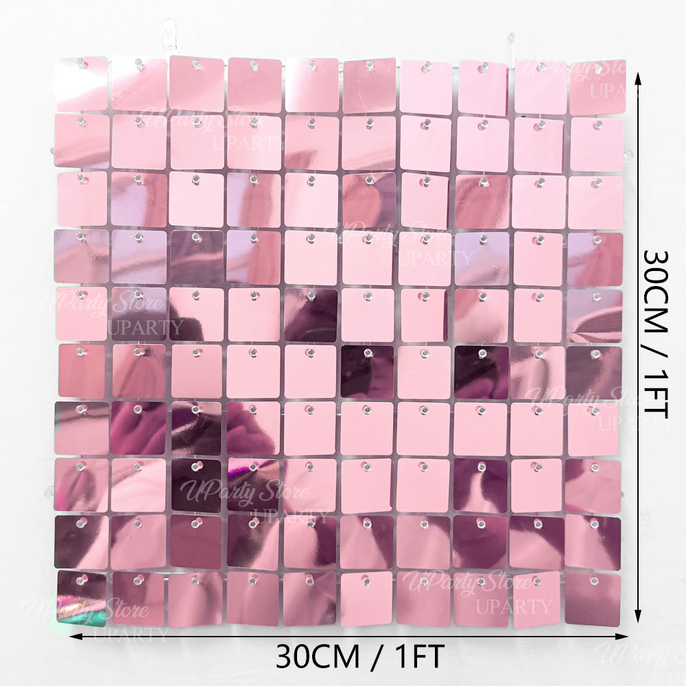 Shinny Pink Wall Backdrops Pan - Sequin Fabric Panel ulasan dan harga