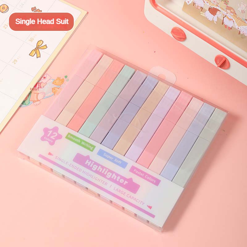 12 Pcs/Set Double Tip Highligh - Stabilo Marker Boss ulasan dan harga