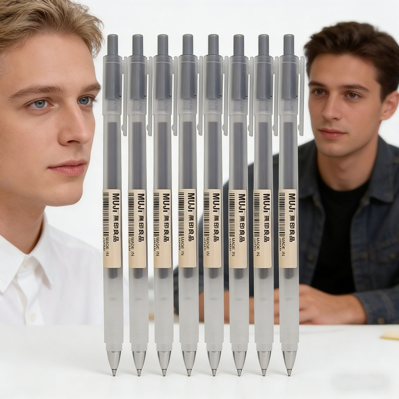 6/8Pcs MUJIs Ballpoint Pen Set - Muji Stationery Gel Pen ulasan dan harga