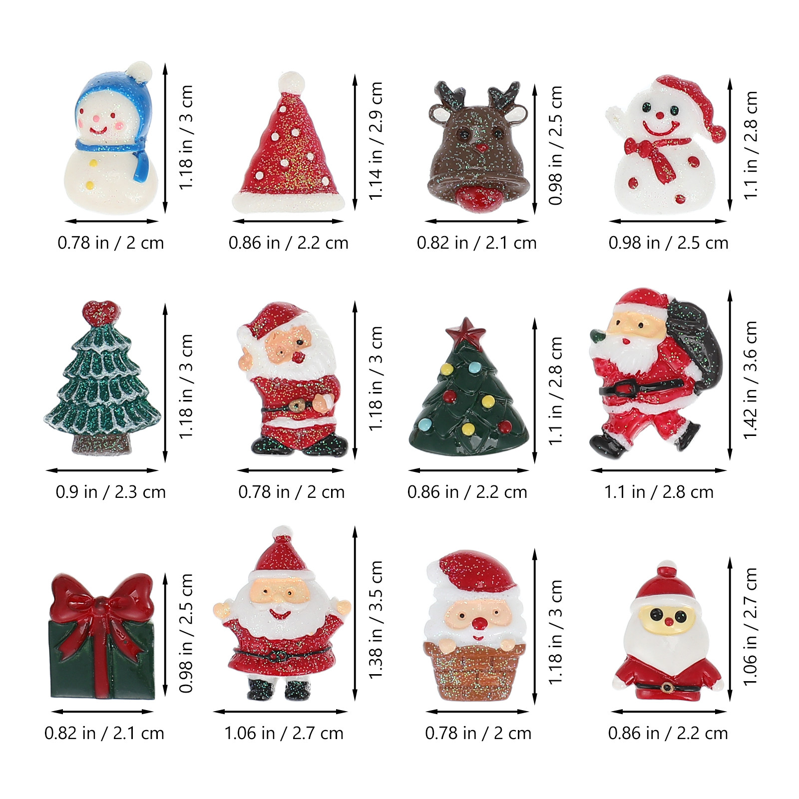 50 PCS Embellishment Christmas - Embellish Craft ulasan dan harga