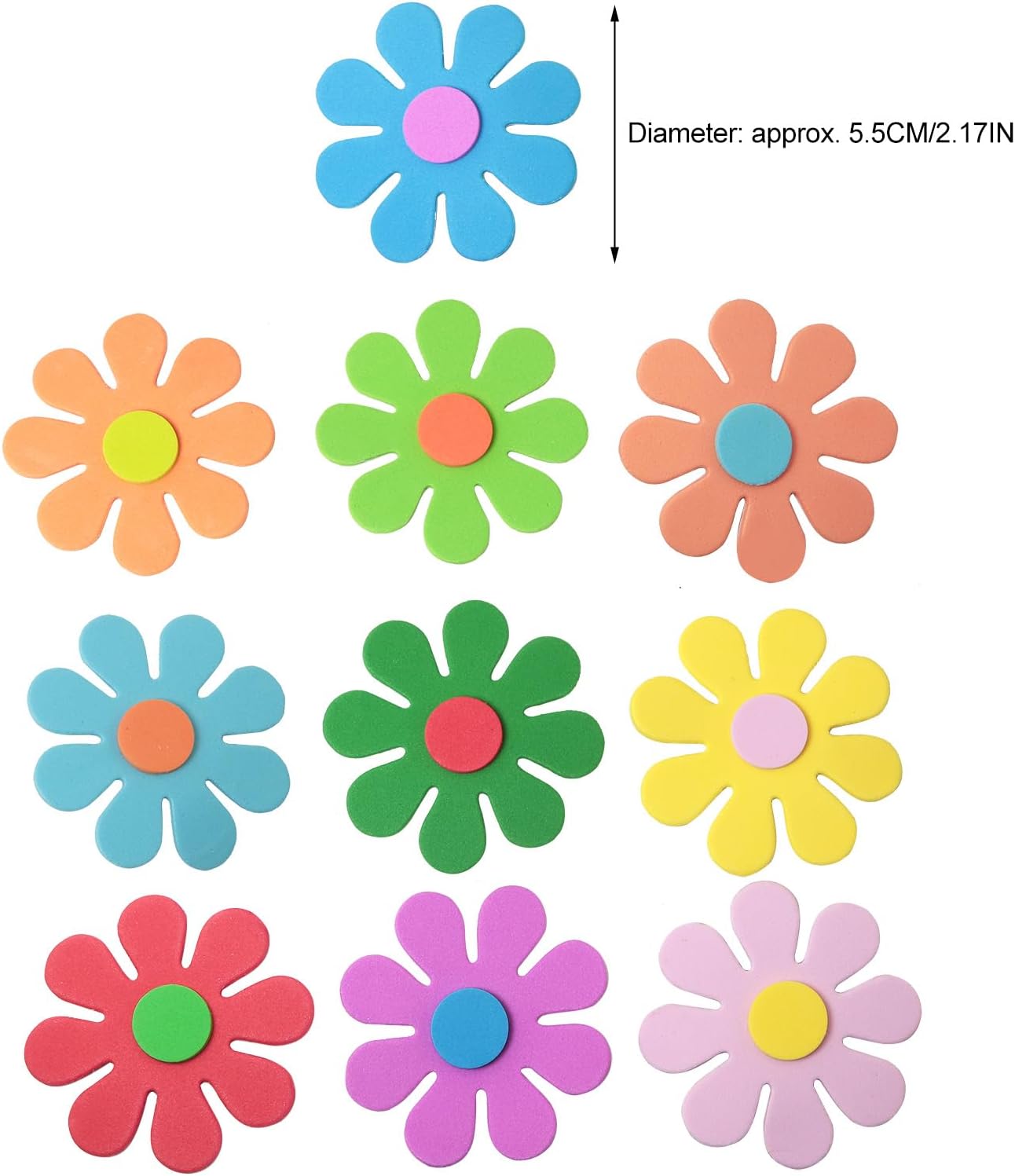 3D flower foam stickers Spring - Embellish Craft ulasan dan harga