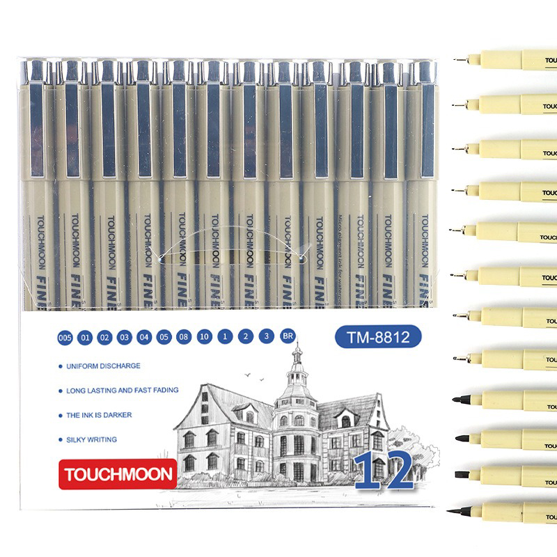 12 Tip Pigment Liner Micron In - Copic Marker Sketch ulasan dan harga