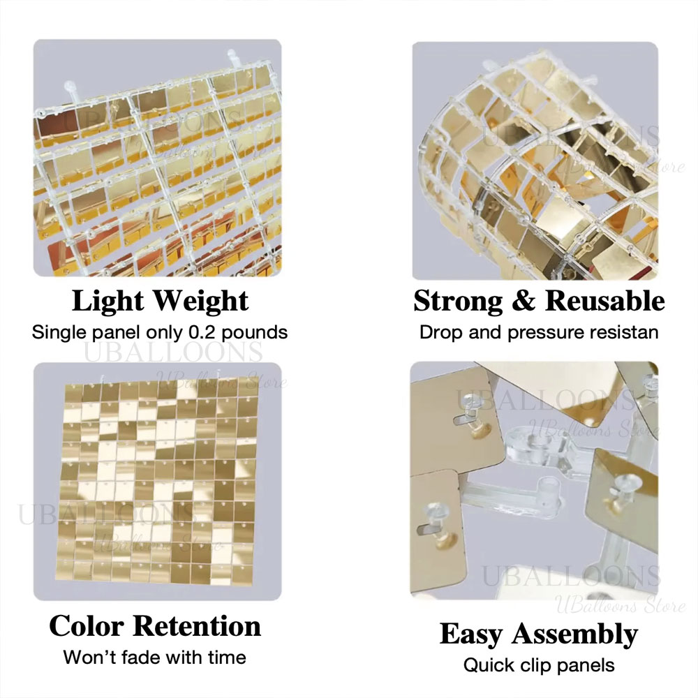 Bright Orange Shimmer Wall Bac - Sequin Fabric Panel ulasan dan harga
