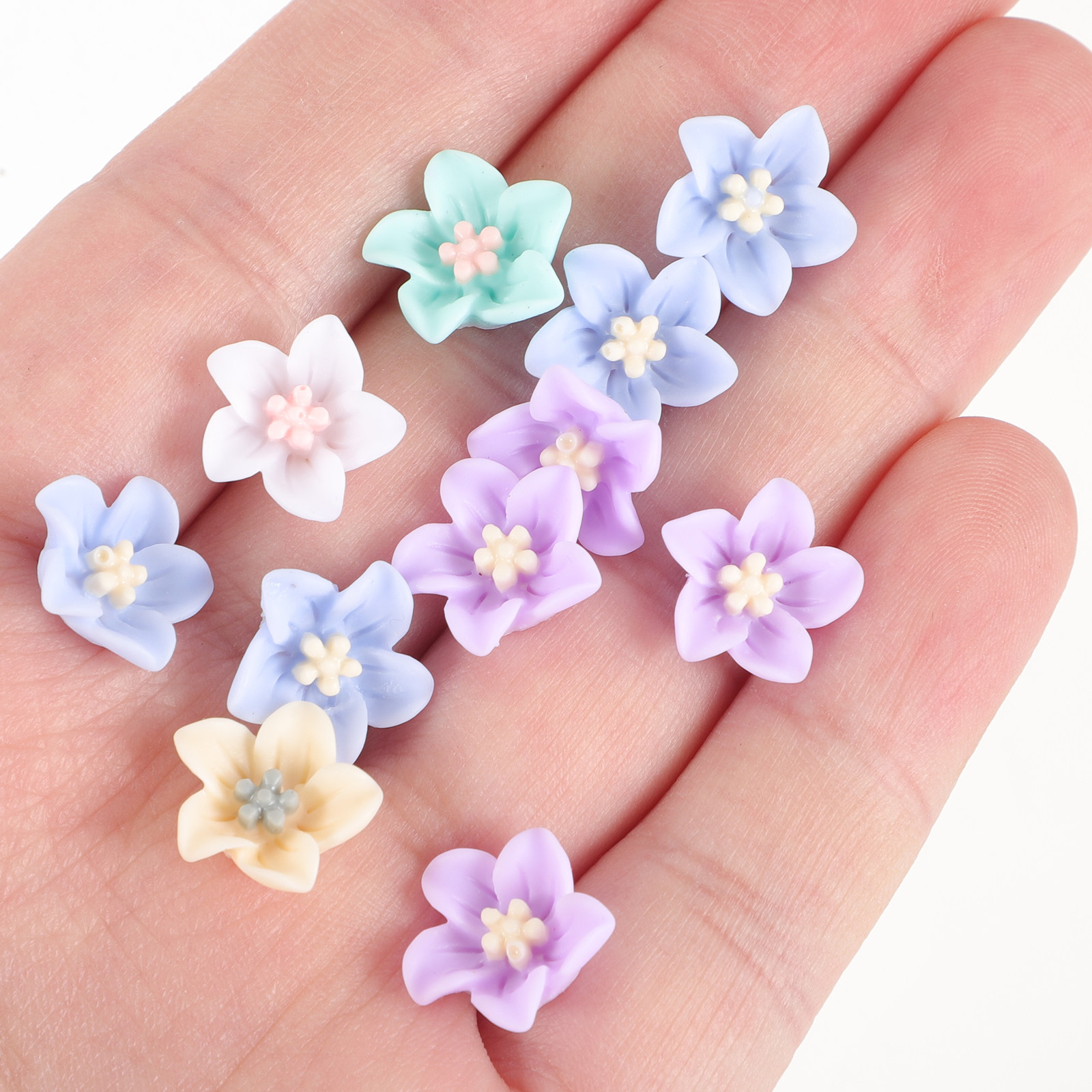 200Pcs Unique Resin Flower Emb - Embellish Craft ulasan dan harga