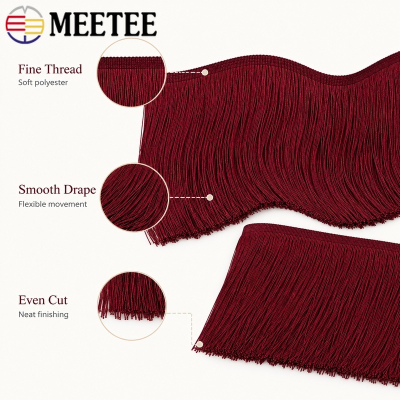 5/10Yards 10-30cm Red Tassel F - Fringe Ribbon Sewing ulasan dan harga