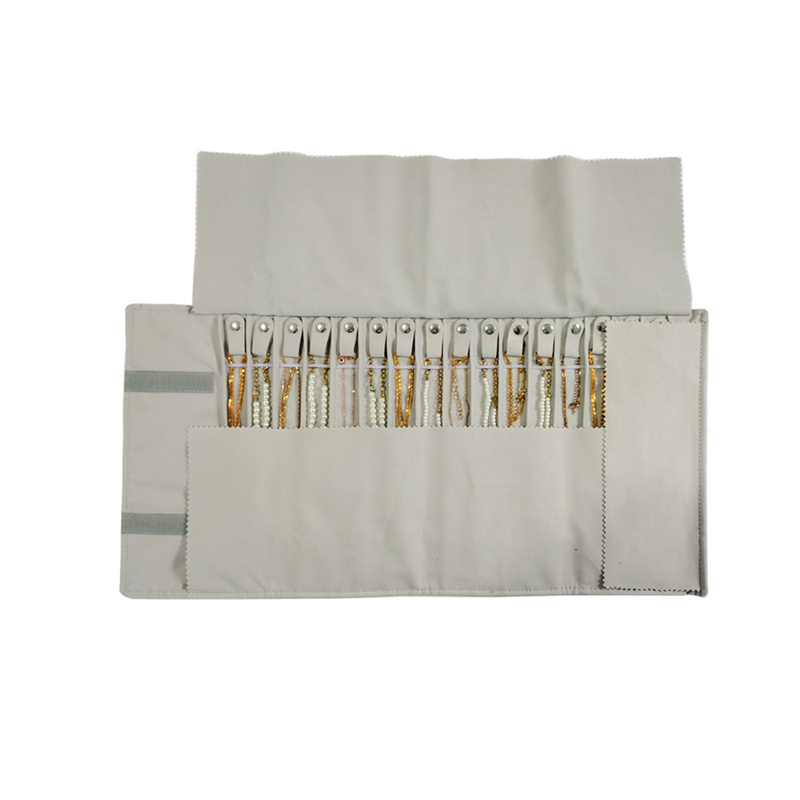 New Necklace Storage Roll Bag  - Velvet Ribbon Roll ulasan dan harga