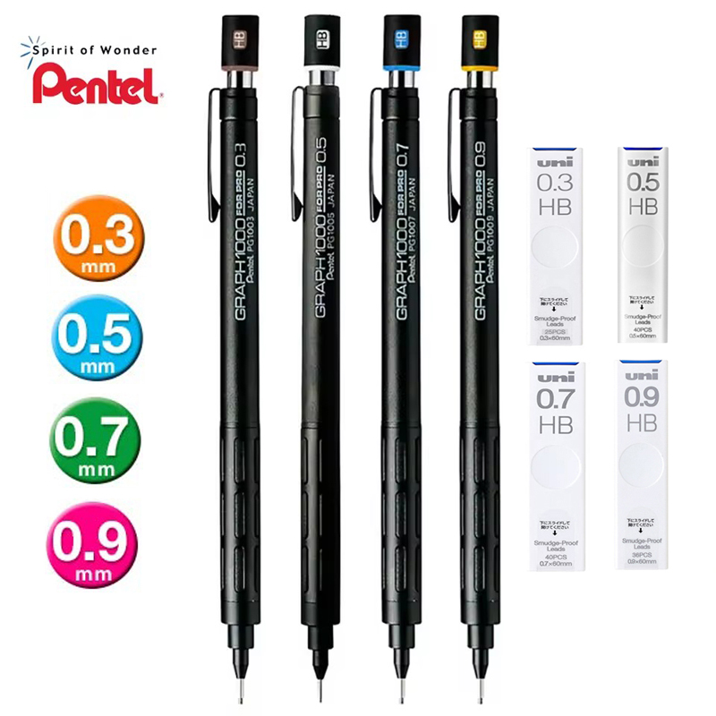 Pentel PG1000 Graph For PRO Bl - Pentel Pen Energel ulasan dan harga