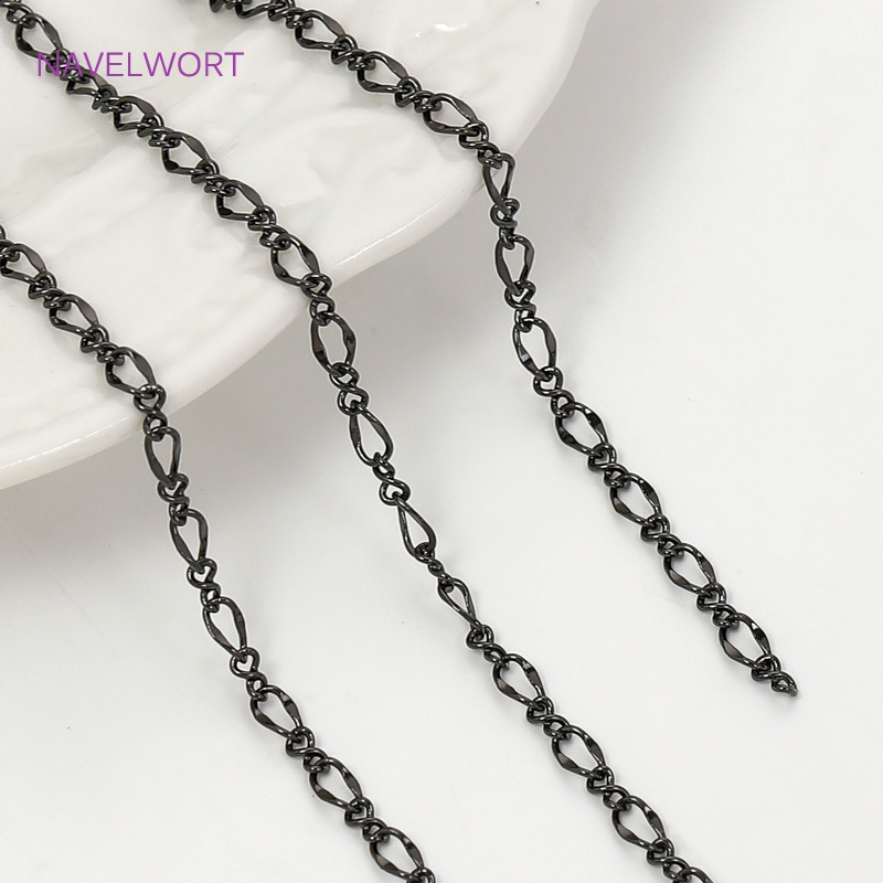 Black Color Oval Thin Chains F - Embroidery Craft ulasan dan harga