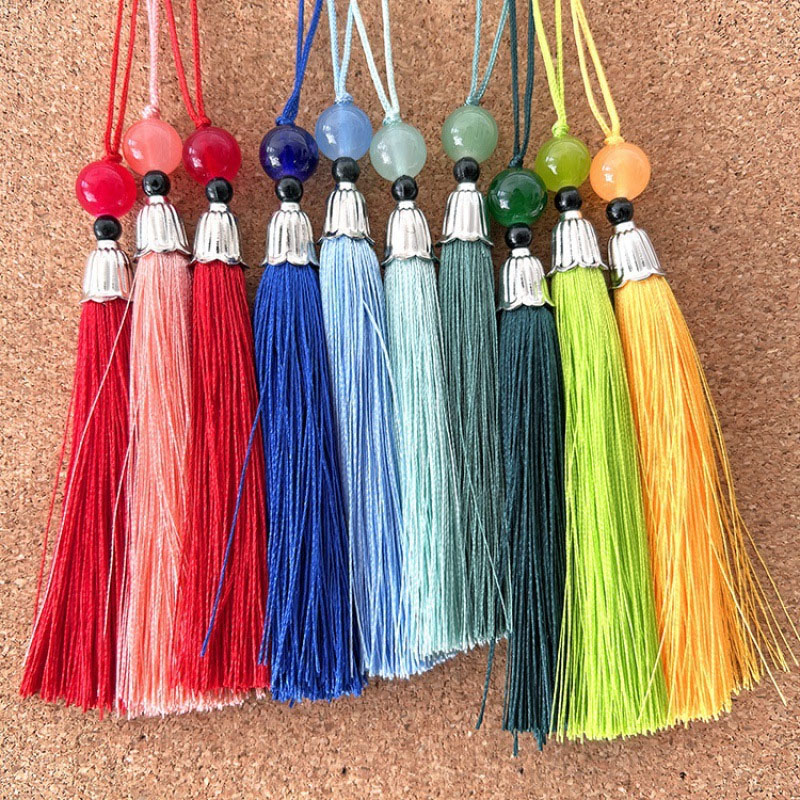 5/10/20Pcs Handmade Silky Soft - Beaded Trim Fringe ulasan dan harga