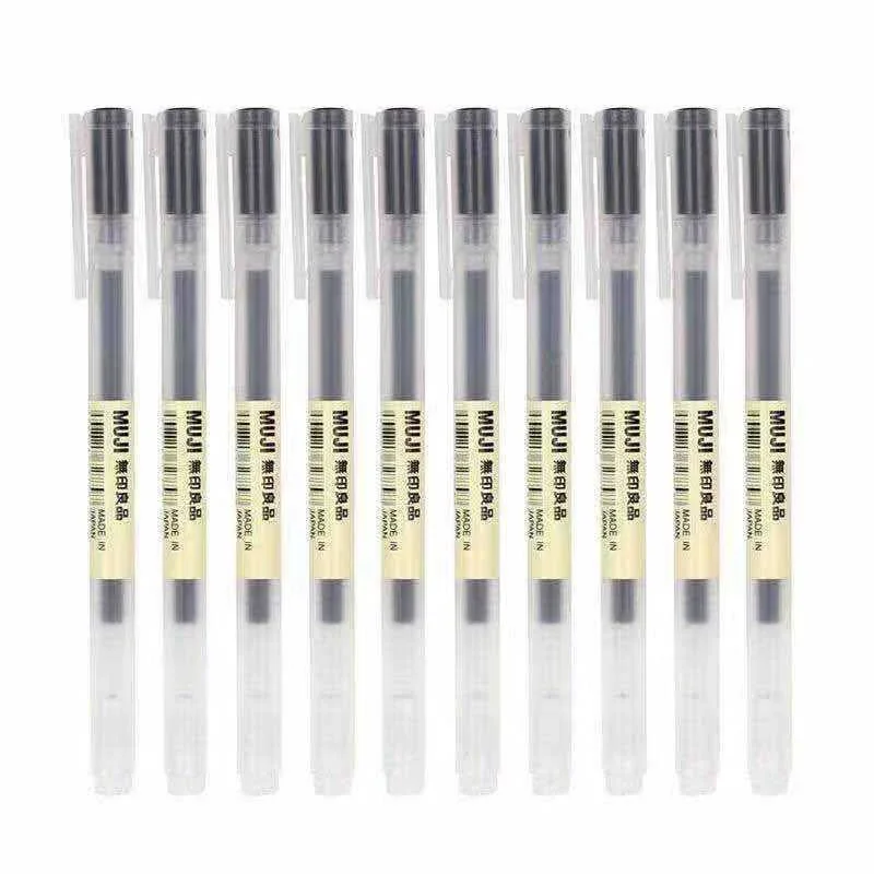 10-30Pcs/Set 0.38/0.5mm Gel pe - Muji Stationery Gel Pen ulasan dan harga