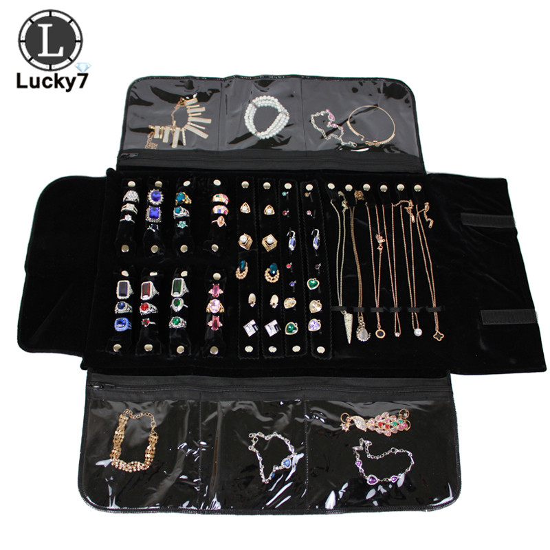 Portable Zipper Velvet Jewelry - Velvet Ribbon Roll ulasan dan harga