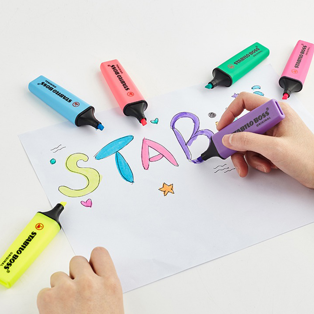 1pcs German Stabilo Highlighte - Stabilo Marker Boss ulasan dan harga