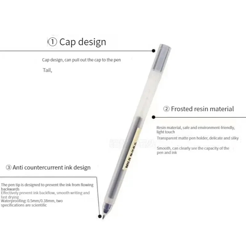 lovely  MUJIs Gel Pen Black/Re - Muji Stationery Gel Pen ulasan dan harga