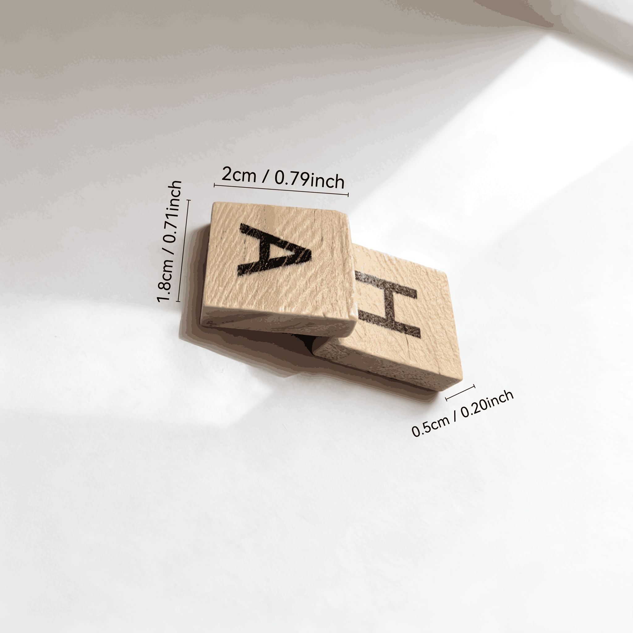 100PCS  Wooden Letter Cubes fo - Embellish Craft ulasan dan harga