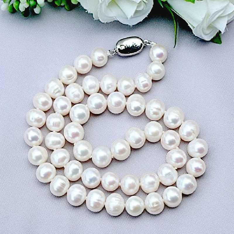 8-9mm Natural Freshwater Pearl - Pearl Trim Chain ulasan dan harga