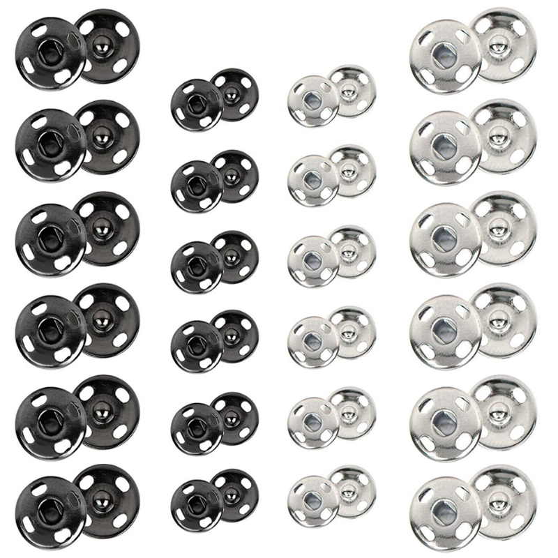 10/50 Set 8-10mm Metal Sew-on  - Iron On Stud Set ulasan dan harga