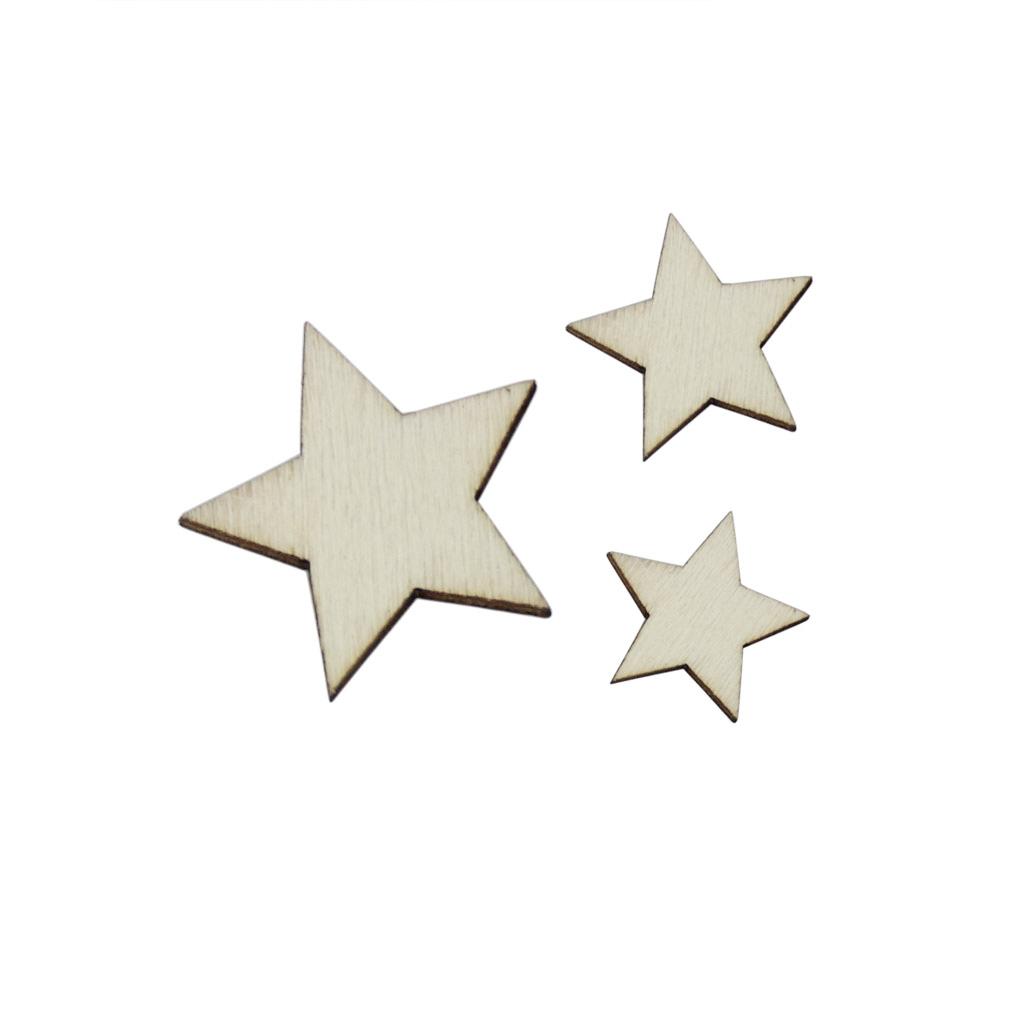 Basswood Craft Star Slices Nat - Embellish Craft ulasan dan harga