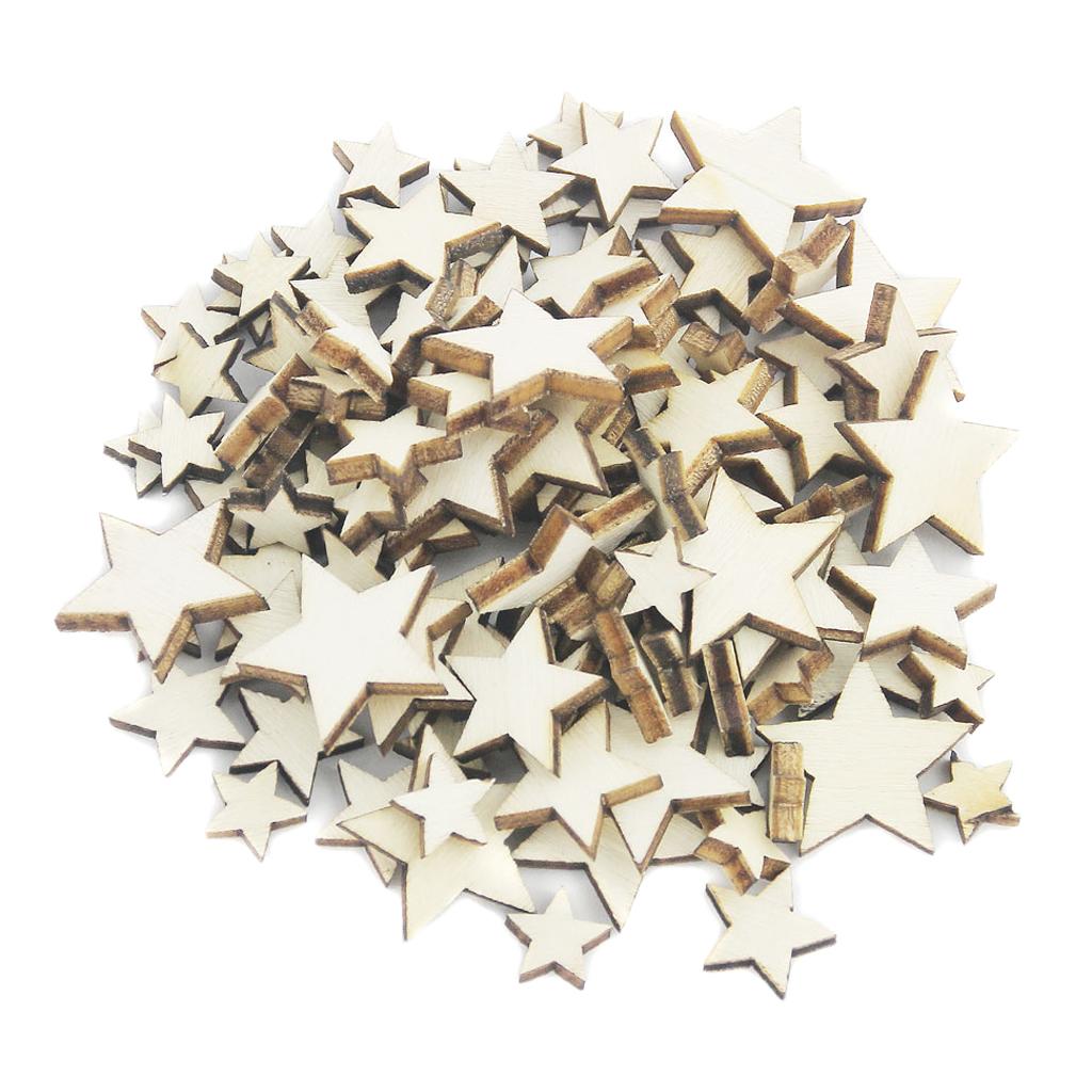 Basswood Craft Star Slices Nat - Embellish Craft ulasan dan harga
