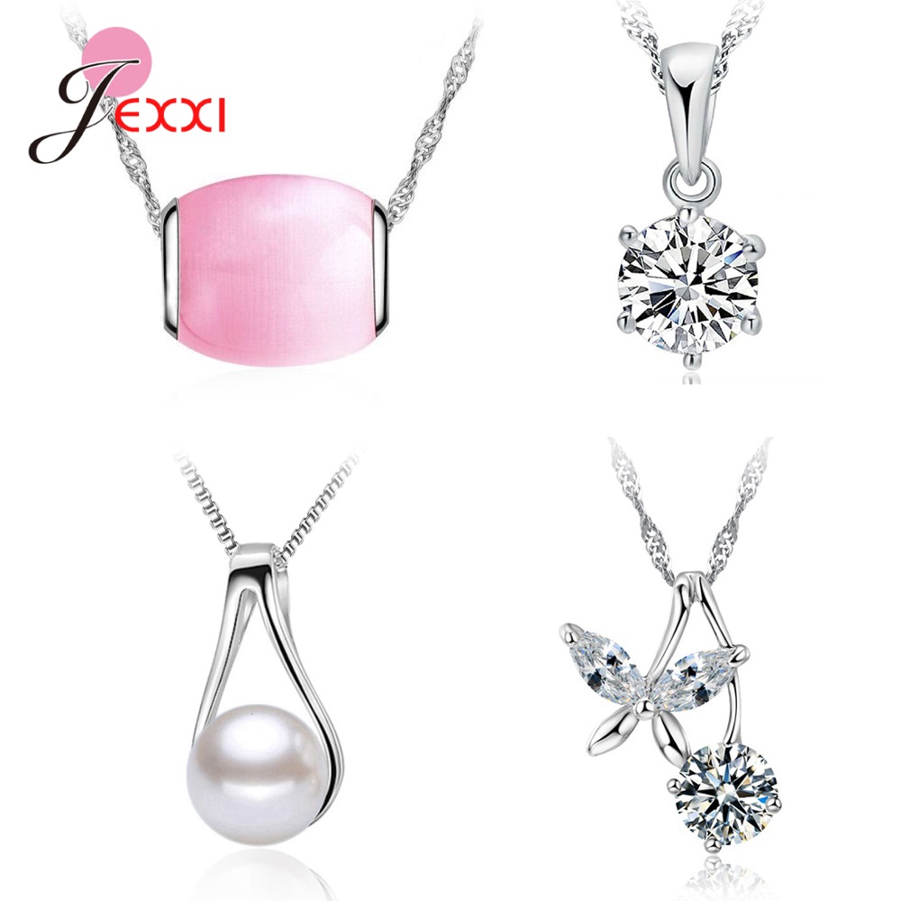 4pcs/Lot 925 Sterling Silver J - Pearl Trim Chain ulasan dan harga