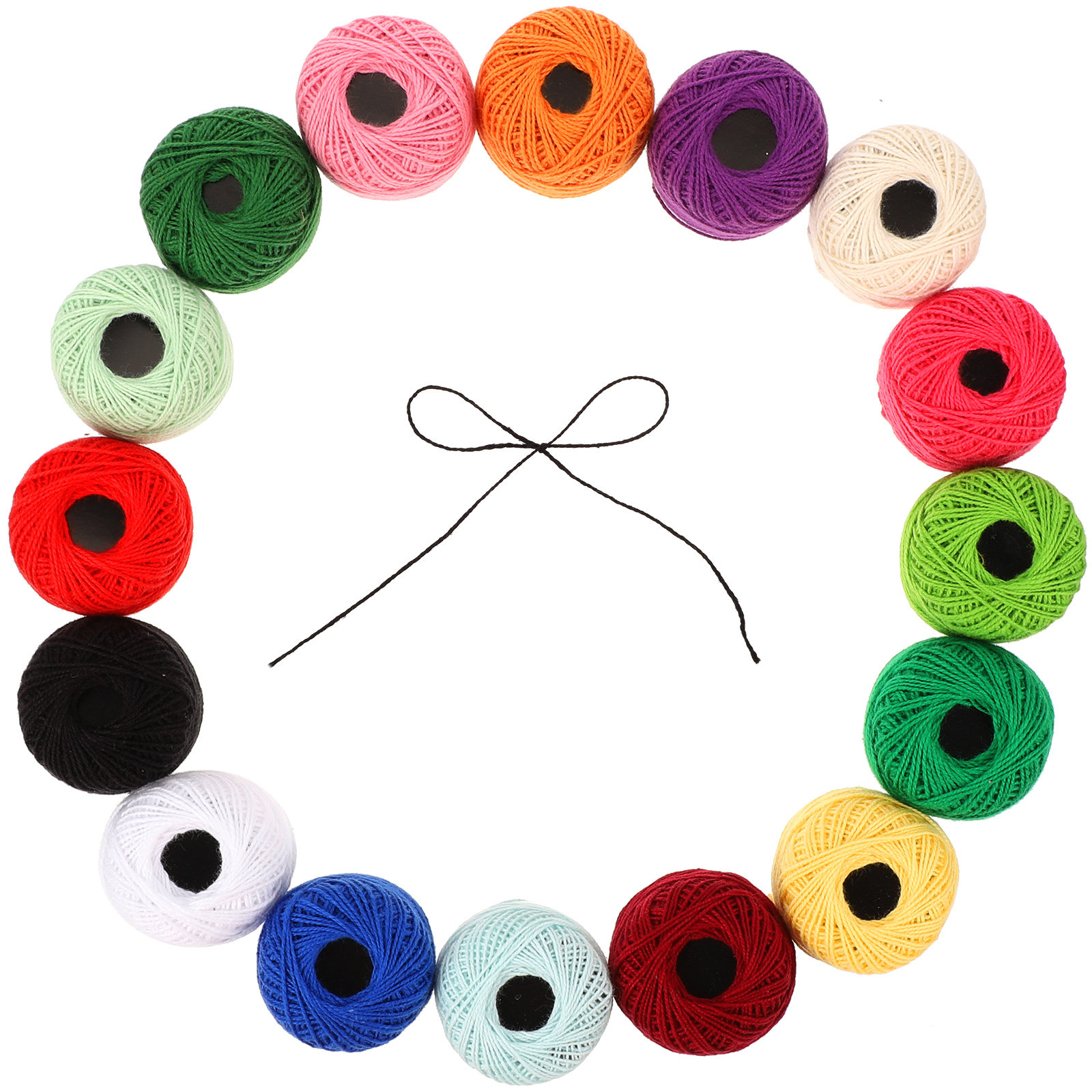 16 Rolls Embroidery Thread Cot - Embroidery Craft ulasan dan harga