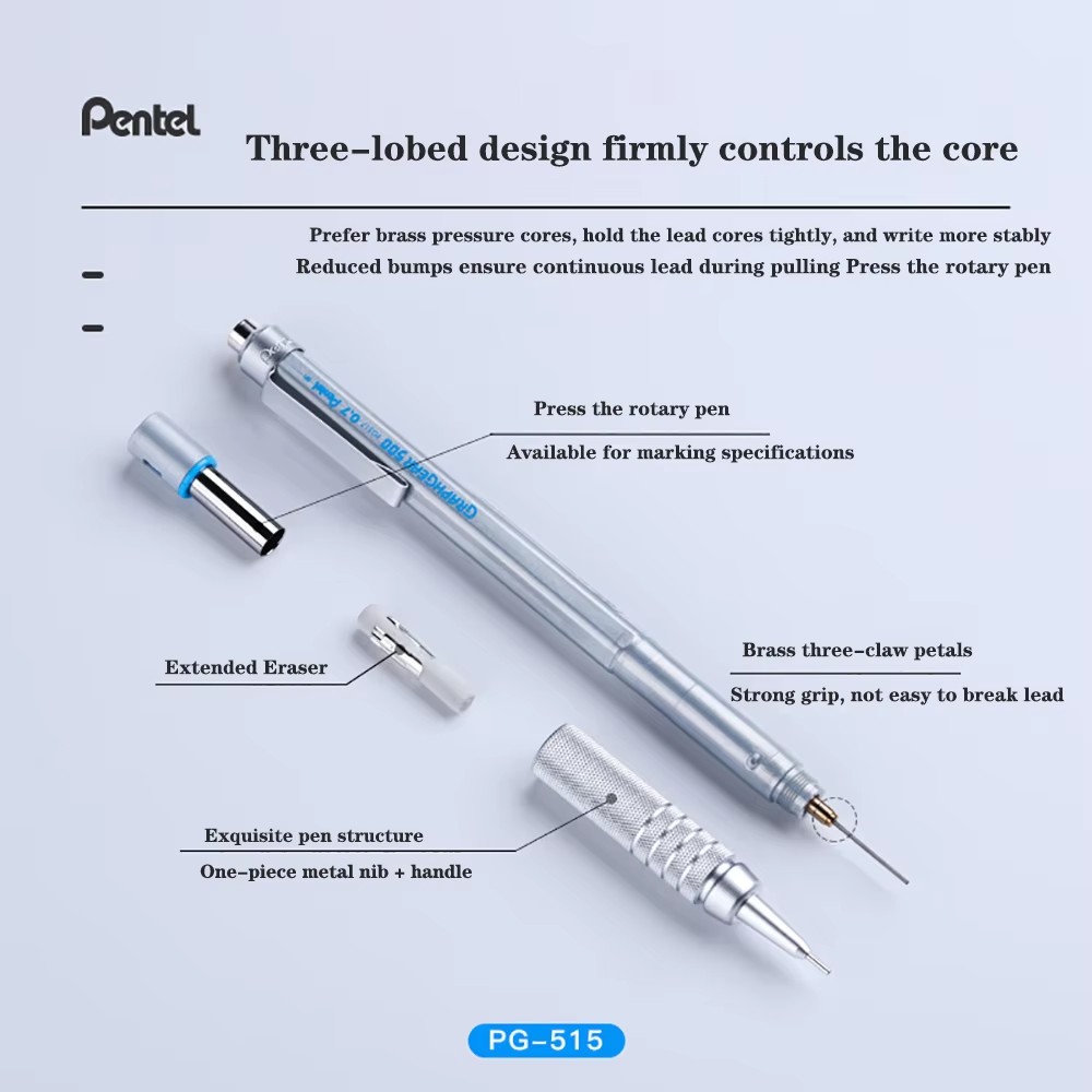 1pc Pentel Graphgear 500 Draft - Pentel Pen Graphgear ulasan dan harga