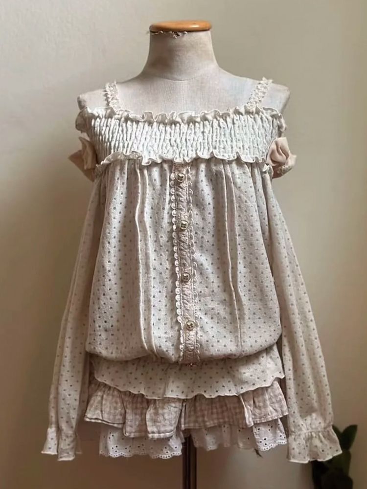 Sweet Japanese Vintage Petite  - Elastic Lace Trim ulasan dan harga